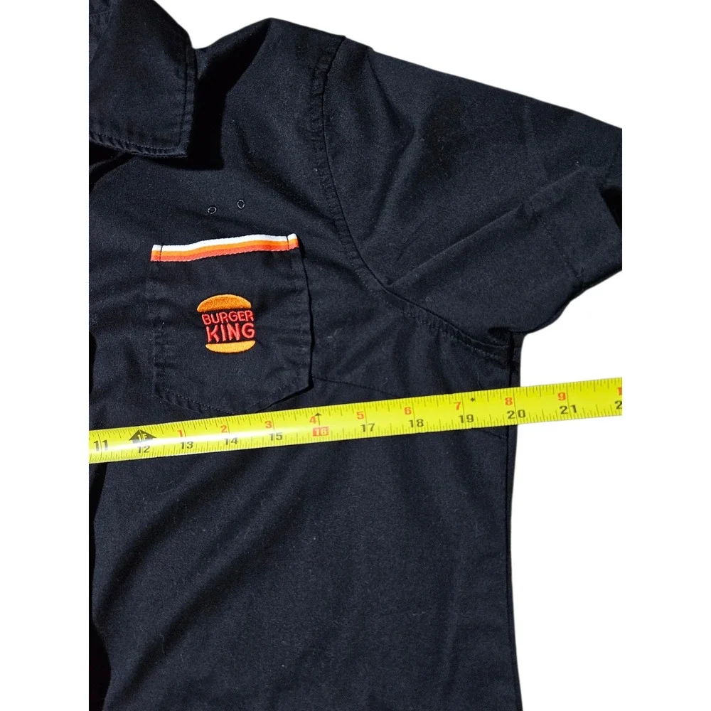 Burger King Manager Uniform Shirt Women's Medium Short Sleeve Button Up Employee - Picture 6 of 8